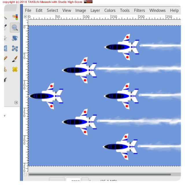 �֥롼����ѥ륹������ #Inkscape �ǲ����� #GIMP �ǻž夲